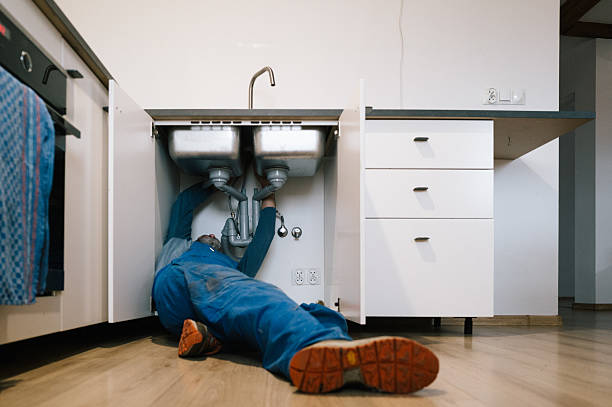 Professional Drain Cleaning technician working in College Corner, OH